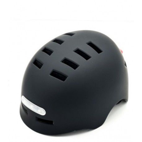 Casque trottinette noir avec LED