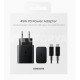 Samsung Pack Chargeur 45W + Câble USB-C (Noir)