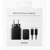 Samsung Pack Chargeur 45W + Câble USB-C (Noir)
